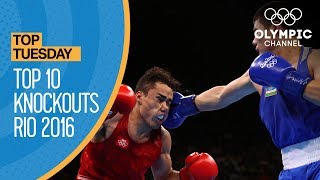 Top 10 Knockouts at the Rio 2016 Olympics  Top Moments [upl. by Herbie]