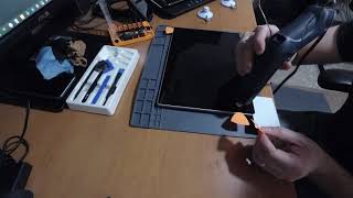 Surface book 1 battery replacement part 1 [upl. by Eudoca]