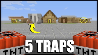 How to Make 5 Traps in Minecraft [upl. by Dolphin201]