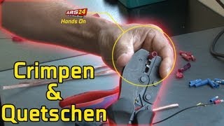 Kabelschuhe crimpen und Verbindungen Quetschen  Tutorial  ARS24 [upl. by Fons424]