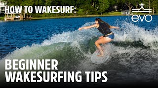 How to Wakesurf  Beginner Wakesurfing Tips [upl. by Halsy]