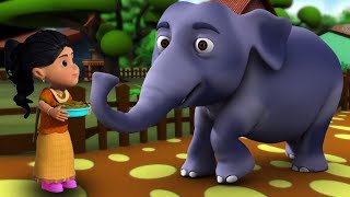 Hathi Raja Kahan Chale  Hindi Nursery Rhymes  Baby Rhymes  Kids Song  हाथी राजा कहाँ चले [upl. by Niabi]