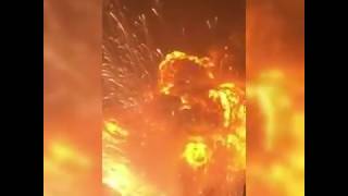 HUGE EXPLOSION IN CHINA FIREWORK FACTORY [upl. by Nafets]