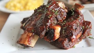 Oven Baked BBQ Beef Ribs Recipe [upl. by Thgiwd548]