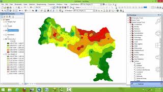 interpolation Analysis Using ArcGIS [upl. by Aihsined]