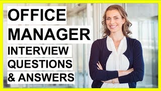 OFFICE MANAGER Interview Questions And Answers 5 Tough Interview Questions [upl. by Ryle]