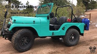 1965 Jeep CJ5 Restoration Full Video [upl. by Brook]