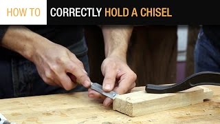 How To Correctly Hold A Chisel When Paring [upl. by Sandon962]