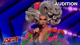 Drag Queen Alyssa Edwards From RuPauls Drag Race and Her FABULOUS Dancing Queens on AGT [upl. by Egroj]