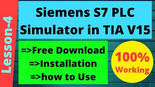 S7 PLC V15 Simulator Download Install and Use Explained  English [upl. by Agn]