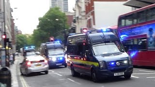 Massive Police Emergency Response in London  Convoys Vans Cars amp Motorcycles [upl. by Anerrol]