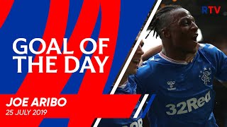 GOAL OF THE DAY  Joe Aribo v Progres Niederkorn 2019 [upl. by Kerwinn]