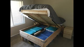 DIY Storage Bed with Gas Spring Assist [upl. by Beaudoin238]