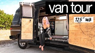 VAN TOUR  The ULTIMATE DIY VAN TOUR for full time VAN LIFE couple with dog [upl. by Miah38]