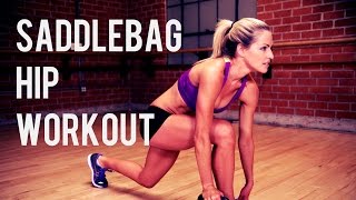 18 Minute Saddlebag Workout To Tone and Strengthen Your Hips and Legs [upl. by Nnayllehs]