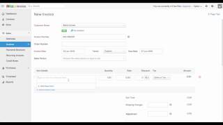 Zoho Invoice Creating Your First Invoice [upl. by Balas]