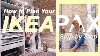 IKEA PAX WARDROBE SYSTEM  Design Online Step by Step [upl. by Arenat890]