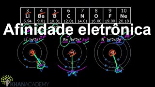 Afinidade eletrônica  Tabela Periódica  Química  Khan Academy [upl. by Ttreve]