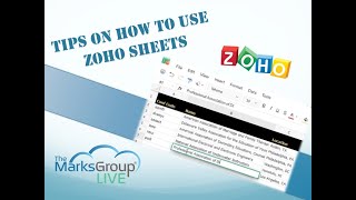 Zoho Sheet Tips On How To Use [upl. by Oshinski]