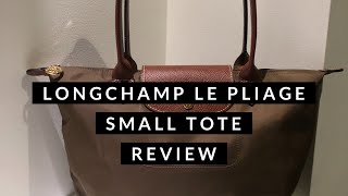 Longchamp Le Pliage Small Tote Review [upl. by Joktan]