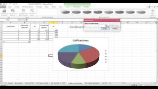 Construcción de un diagrama circular en Excel [upl. by Laurena840]