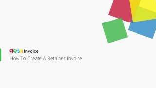 Zoho Invoice  How To Create A Retainer Invoice [upl. by Venetia]