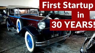 1930 PACKARD Phaeton  First Start Up in 30 years [upl. by Suirtemed780]