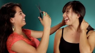 Women BFFs Cut Each Other’s Hair Part 2 [upl. by Ailedroc]