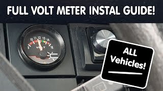 VoltMeter installation How To FULL GUIDE [upl. by Vasily]