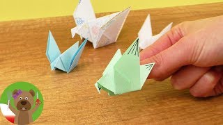 Gołąbek Origami 🕊️proste origami dla dzieci [upl. by Elo]