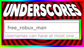 rare roblox usernames 6 UNDERSCORES [upl. by Busch]