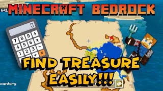 Find Treasure Easily EVERY TIME  Find Treasure Minecraft Minecraft Bedrock [upl. by Yerd316]