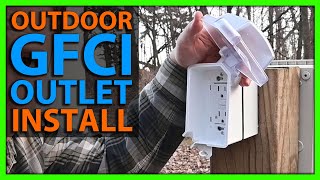 How To Install an Outdoor Outlet [upl. by Ynohtn]