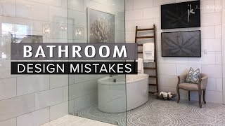 COMMON INTERIOR DESIGN MISTAKES  How to Fix Them  BATHROOM Dos and Donts [upl. by Ayin]