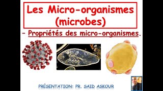 Propriétés des micro organismes microbes [upl. by Ahcsas]