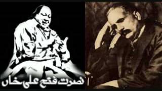 Nusrat fateh ali khan  Kabhi Ay Haqeeqat e Muntazir allama iqbal poetry [upl. by Schott]