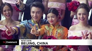 China Michelle Chen and Chan Xiao get married in Beijing [upl. by Aitselec]