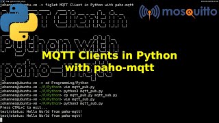 MQTT Clients in Python with the pahomqtt module [upl. by Imre]