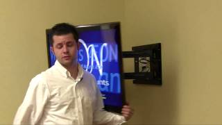 Corner TV Mount  Full Motion TV Wall Mount  Youtube Review [upl. by Corine]