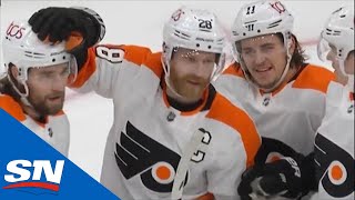 Claude Giroux Picks The Top Corner For Power Play Goal Against Bruins [upl. by Mcclenon]