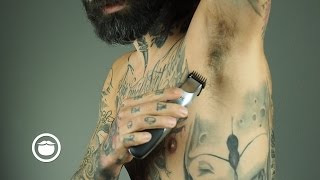 How to Groom Mens Armpits  Carlos Costa [upl. by Nairdna]