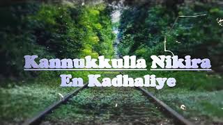 Kannukkulla Nikira En Kadhaliye  ALBUM SONG LYRICS [upl. by Uyerta]