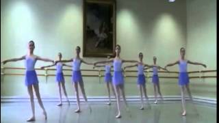 Floor Exercises Russian Ballet Class [upl. by Mailli273]