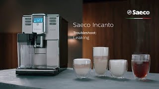 Saeco Incanto Troubleshooting  Leaking under machine [upl. by Adnuahs45]