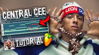 How to make CENTRAL CEE type beats 2025 fl studio tutorial [upl. by Atinihs60]