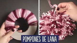 Como hacer pompones FACIL [upl. by Anauqal]