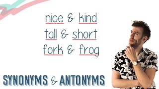 SYNONYMS amp ANTONYMS  English Lesson [upl. by Aedni480]