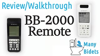 Bio Bidet Bliss BB 2000 Remote Control Review and Walkthrough [upl. by Rozella993]