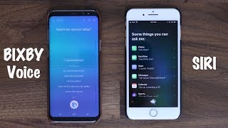 BIXBY Voice vs SIRI  Voice Assistant Comparison [upl. by Cirek194]