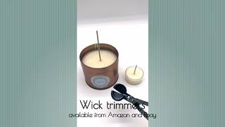 How to trim a candle wick [upl. by Zalucki]